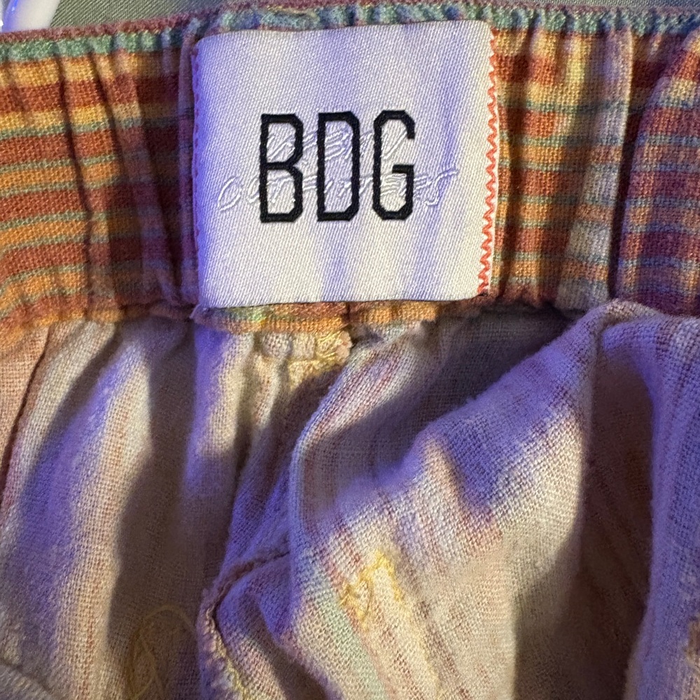 BDG Orange and Yellow linen pants